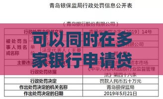 可以同时在多家银行申请贷款吗？申请攻略与风险解析