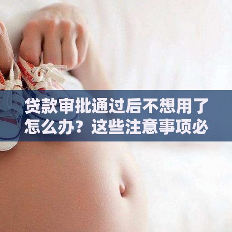 贷款审批通过后不想用了怎么办？这些注意事项必须知道