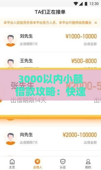 3000以内小额借款攻略：快速解决短期资金需求