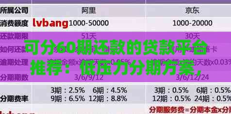 可分60期还款的贷款平台推荐：低压力分期方案，轻松规划长期资金需求