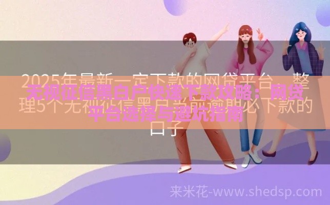 无视征信黑白户快速下款攻略：网贷平台选择与避坑指南