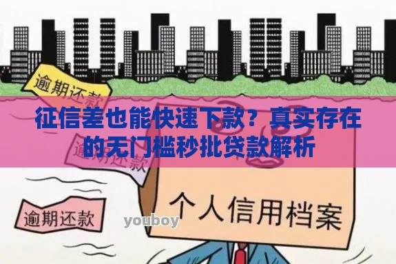 征信差也能快速下款？真实存在的无门槛秒批贷款解析