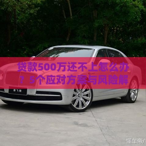 贷款500万还不上怎么办？5个应对方案与风险解析