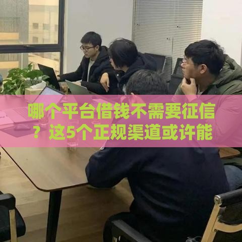 哪个平台借钱不需要征信？这5个正规渠道或许能帮你应急