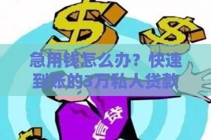 急用钱怎么办？快速到账的3万私人贷款申请攻略