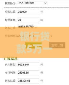 银行贷款5万一年利息多少？详解申请流程与省钱技巧