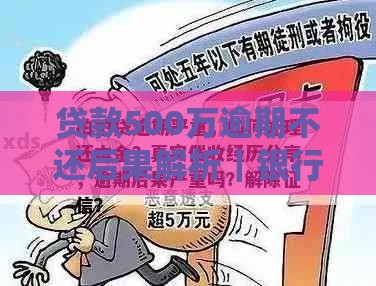贷款500万逾期不还后果解析｜银行真实处理流程曝光