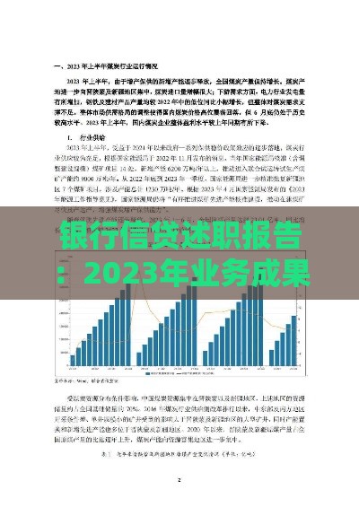 银行信贷述职报告：2023年业务成果、风险管理与客户服务经验总结