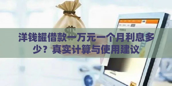 洋钱罐借款一万元一个月利息多少？真实计算与使用建议