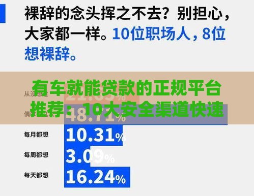 有车就能贷款的正规平台推荐：10大安全渠道快速申请攻略