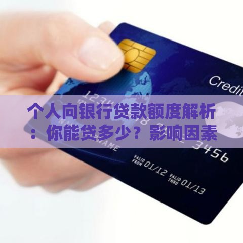 个人向银行贷款额度解析：你能贷多少？影响因素有哪些？