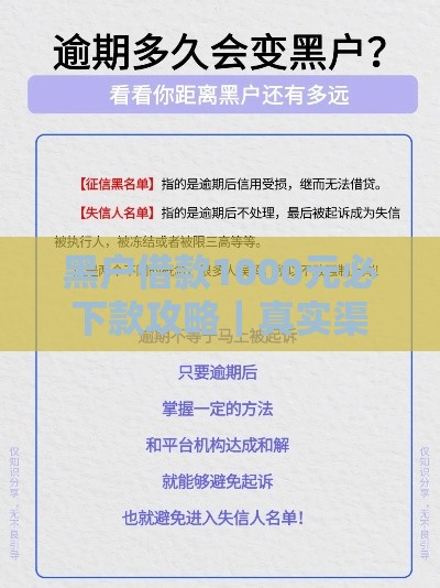 黑户借款1000元必下款攻略｜真实渠道+避坑指南