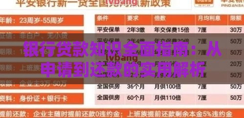 银行贷款知识全面指南:从申请到还款的实用解析 银行贷款知识全面指南:从申请到还款的实用解析