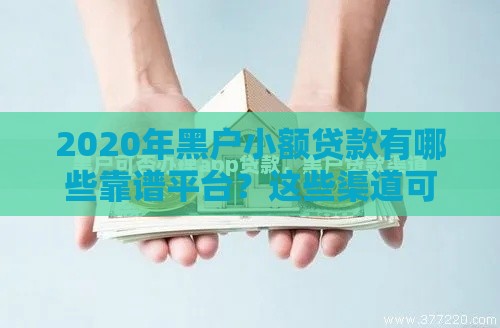 2020年黑户小额贷款有哪些靠谱平台？这些渠道可以试试