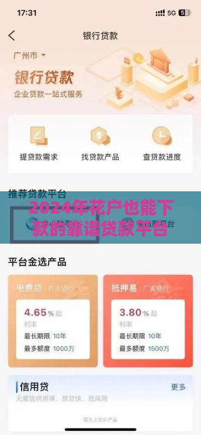2024年花户也能下款的靠谱贷款平台推荐及申请技巧