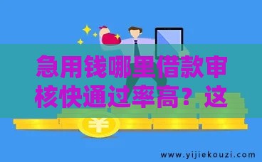 急用钱哪里借款审核快通过率高？这5个渠道靠谱推荐