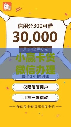 小赢卡贷微信办理贷款流程及注意事项