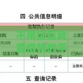 不用征信就能借钱的平台正规吗？这3大风险要警惕！