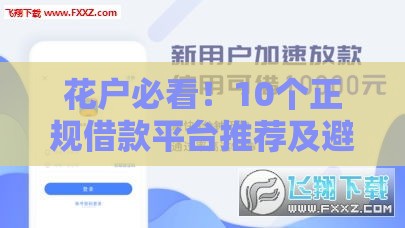 花户必看！10个正规借款平台推荐及避坑指南