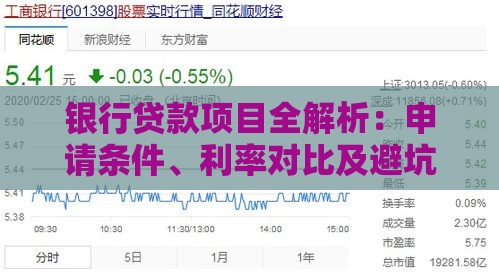 银行贷款项目全解析：申请条件、利率对比及避坑指南