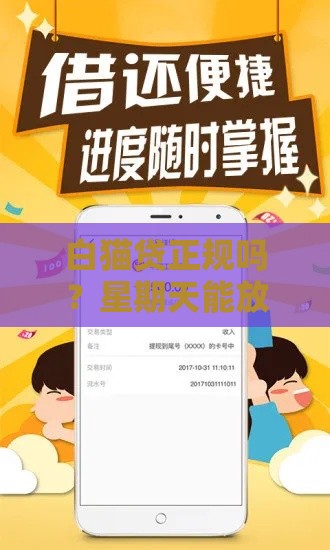 白猫贷正规吗？星期天能放款吗？真实用户经验解析