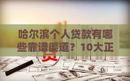 哈尔滨个人贷款有哪些靠谱渠道？10大正规平台推荐及申请攻略