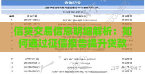 信贷交易信息明细解析：如何通过征信报告提升贷款成功率？