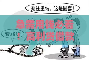 急需用钱必看！高利贷借款渠道电话及风险警示