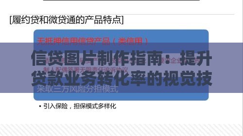 信贷图片制作指南：提升贷款业务转化率的视觉技巧