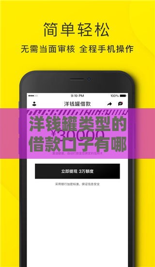 洋钱罐类型的借款口子有哪些？10个小额贷款平台推荐