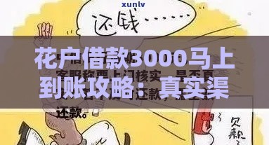花户借款3000马上到账攻略：真实渠道与避坑指南