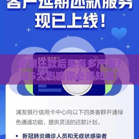 逾期还款后果有多严重？这5大影响你必须知道！