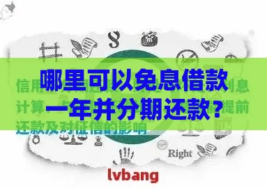 哪里可以免息借款一年并分期还款？这五个渠道真实靠谱
