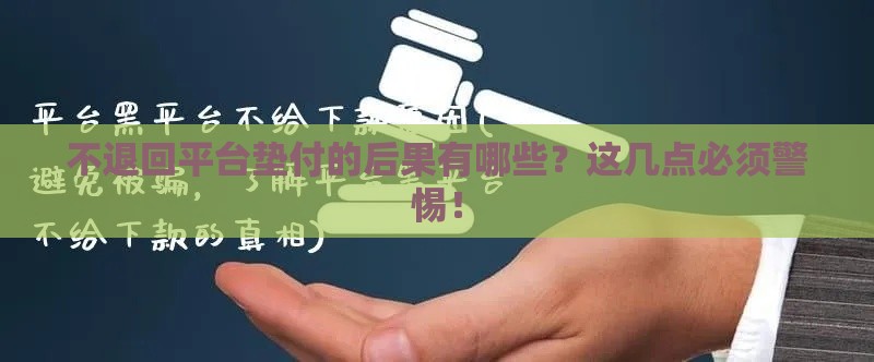 不退回平台垫付的后果有哪些?这几点必须警惕! 不退回平台垫付的后果有哪些?这几点必须警惕!