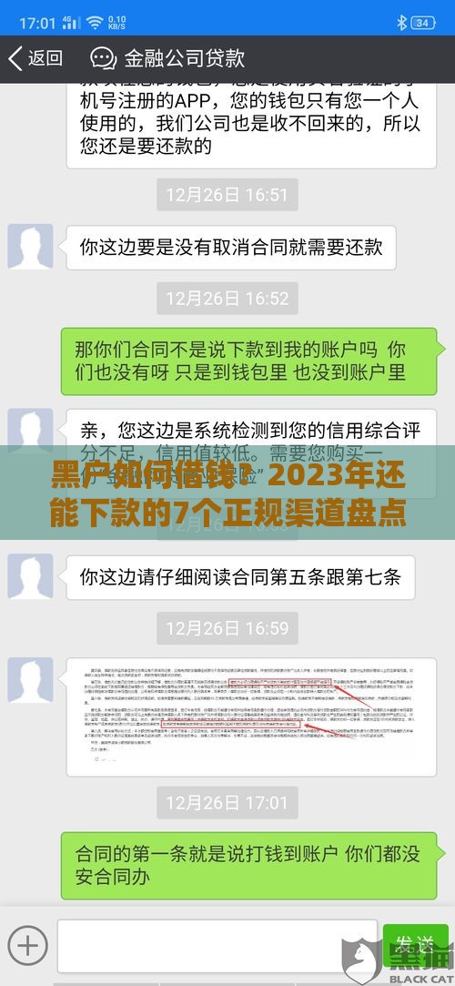 黑户如何借钱？2023年还能下款的7个正规渠道盘点