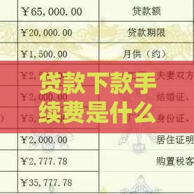 贷款下款手续费是什么？合法吗？避坑必看指南