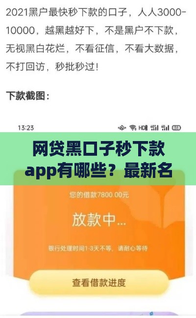 网贷黑口子秒下款app有哪些？最新名单及风险提醒