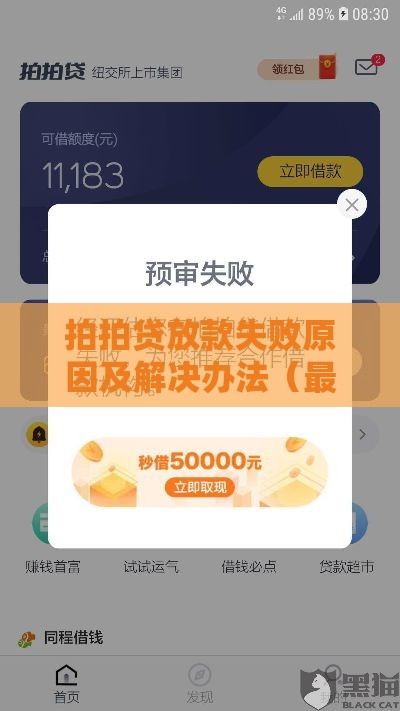 拍拍贷放款失败原因及解决办法（最新指南）