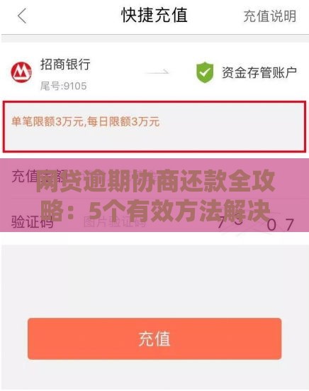 网贷逾期协商还款全攻略：5个有效方法解决燃眉之急
