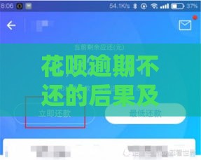 花呗逾期不还的后果及正确处理方式