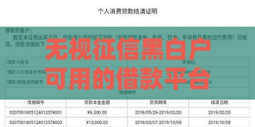 无视征信黑白户可用的借款平台有哪些？真实渠道解析
