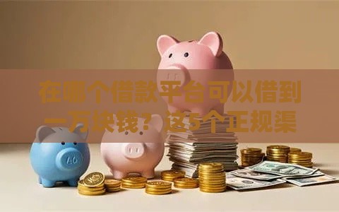 在哪个借款平台可以借到一万块钱？这5个正规渠道快速到账