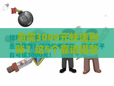 急需3000元快速到账？这5个靠谱借款渠道推荐