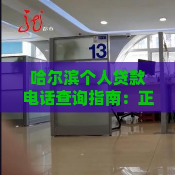 哈尔滨个人贷款电话查询指南：正规渠道与申请流程解析