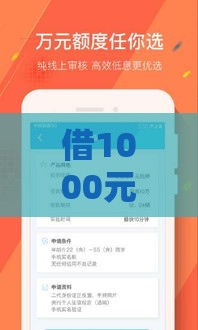 借1000元必下款攻略：快速到账的低门槛借款渠道