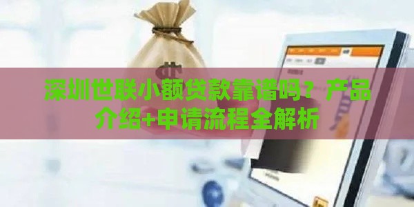深圳世联小额贷款靠谱吗？产品介绍+申请流程全解析