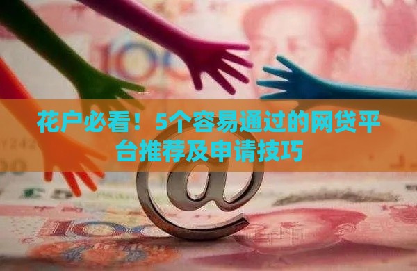 花户必看！5个容易通过的网贷平台推荐及申请技巧