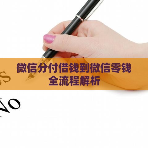 微信分付借钱到微信零钱全流程解析