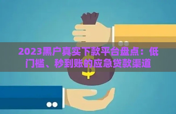 2023黑户真实下款平台盘点：低门槛、秒到账的应急贷款渠道