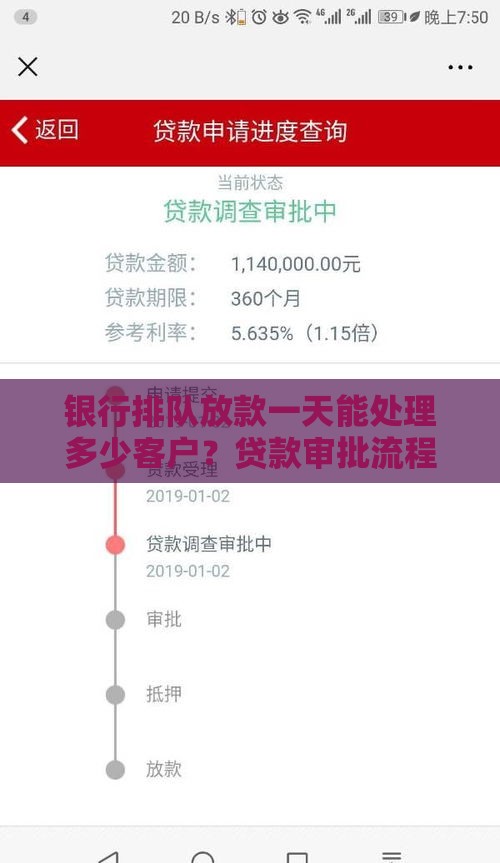银行排队放款一天能处理多少客户？贷款审批流程全解析